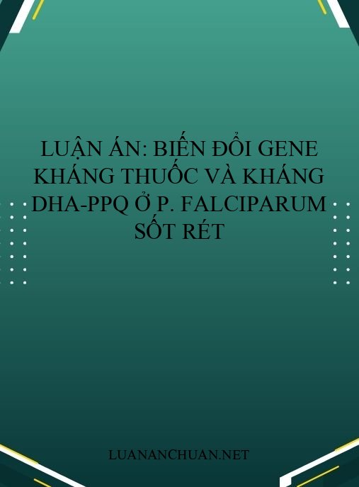 Luận án: Biến đổi gene kháng thuốc và kháng DHA-PPQ ở P. falciparum sốt rét