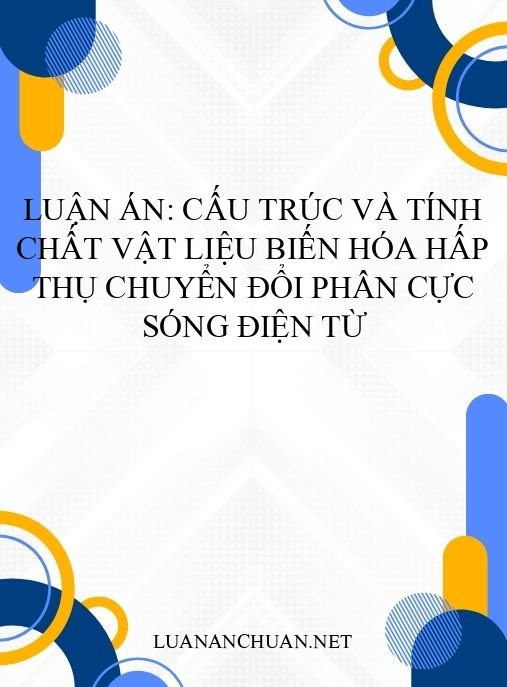 Luận án: Cấu trúc và tính chất vật liệu biến hóa hấp thụ chuyển đổi phân cực sóng điện từ