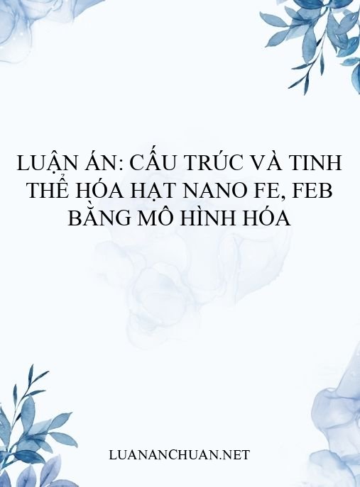 Luận án: Cấu trúc và tinh thể hóa hạt nano Fe, FeB bằng mô hình hóa