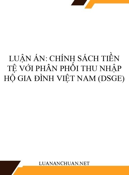 Luận án: Chính sách tiền tệ với phân phối thu nhập hộ gia đình Việt Nam (DSGE)