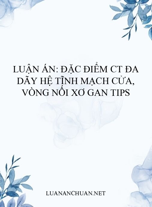 Luận án: Đặc điểm CT đa dãy hệ tĩnh mạch cửa, vòng nối xơ gan TIPS