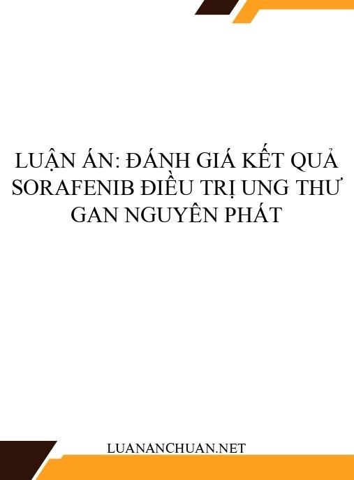 Luận án: Đánh giá kết quả sorafenib điều trị ung thư gan nguyên phát