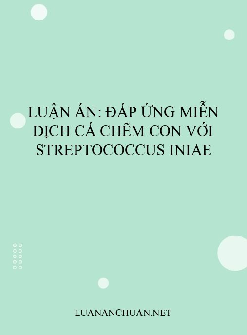 Luận án: Đáp ứng miễn dịch cá chẽm con với Streptococcus iniae