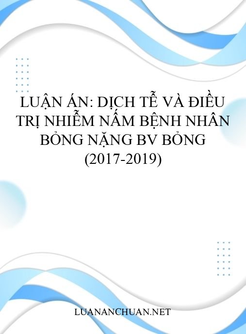 Luận án: Dịch tễ và điều trị nhiễm nấm bệnh nhân bỏng nặng BV Bỏng (2017-2019)