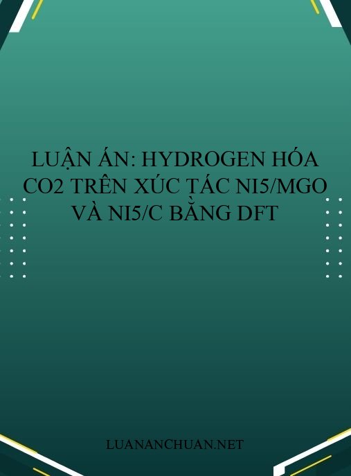 Luận án: Hydrogen hóa CO2 trên xúc tác Ni5/MgO và Ni5/C bằng DFT