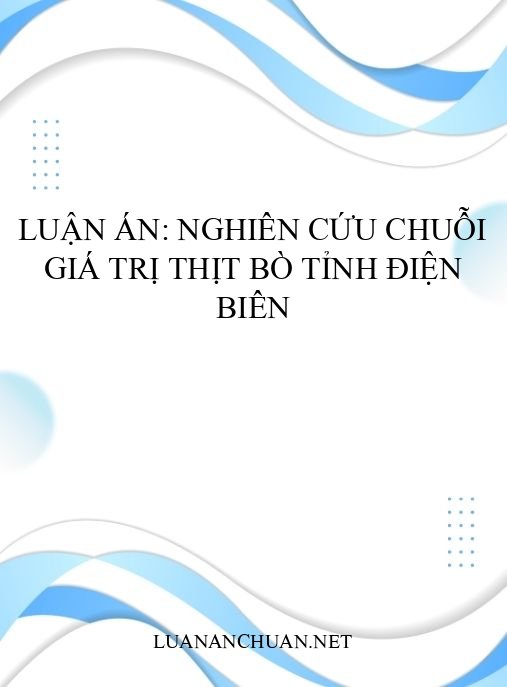 Luận án: Nghiên cứu chuỗi giá trị thịt bò tỉnh Điện Biên