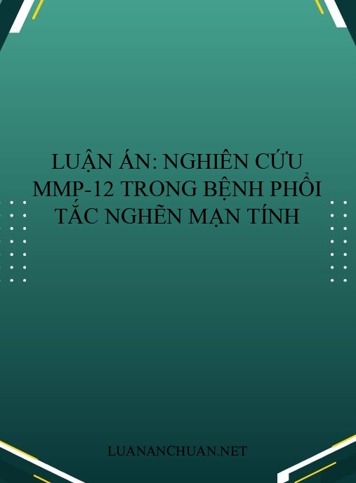 Luận án: Nghiên cứu MMP-12 trong bệnh phổi tắc nghẽn mạn tính