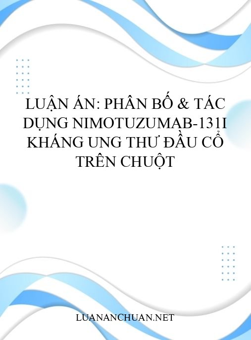 Luận án: Phân bố & tác dụng Nimotuzumab-131I kháng ung thư đầu cổ trên chuột