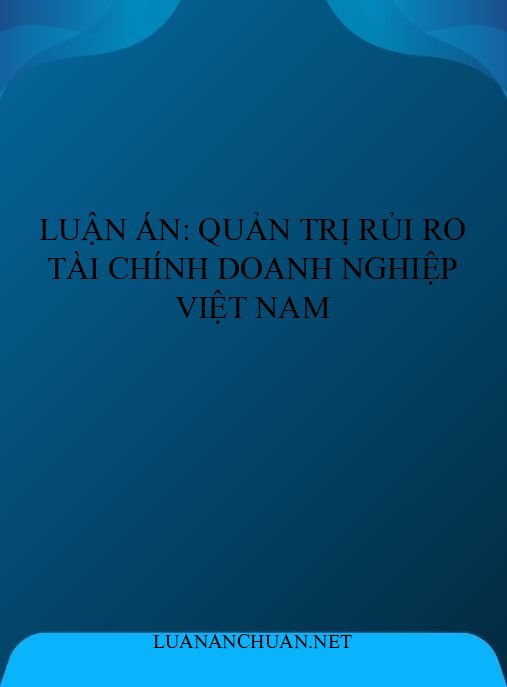 Luận án: Quản trị rủi ro tài chính doanh nghiệp Việt Nam