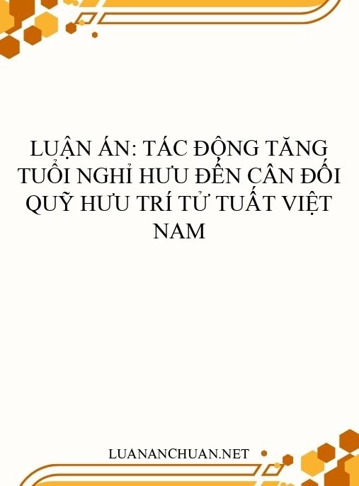 Luận án: Tác động tăng tuổi nghỉ hưu đến cân đối Quỹ hưu trí tử tuất Việt Nam