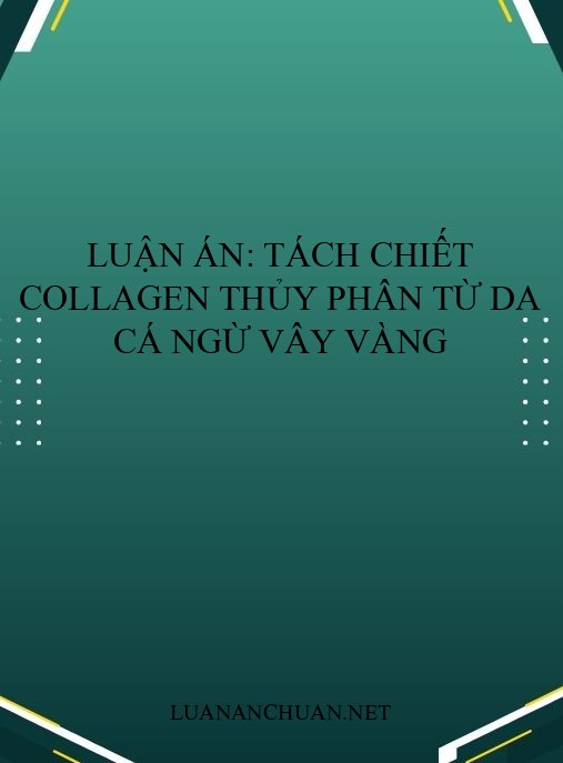 Luận án: Tách chiết collagen thủy phân từ da cá ngừ vây vàng