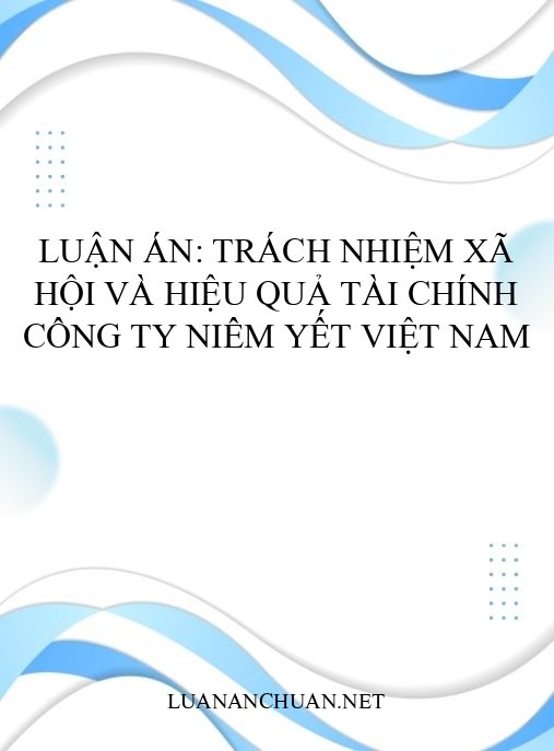 Luận án: Trách nhiệm xã hội và hiệu quả tài chính công ty niêm yết Việt Nam