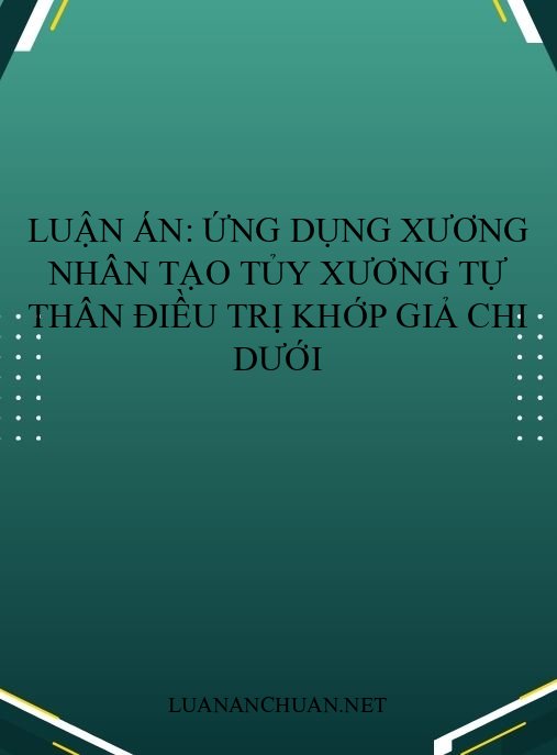 Luận án: Ứng dụng xương nhân tạo tủy xương tự thân điều trị khớp giả chi dưới