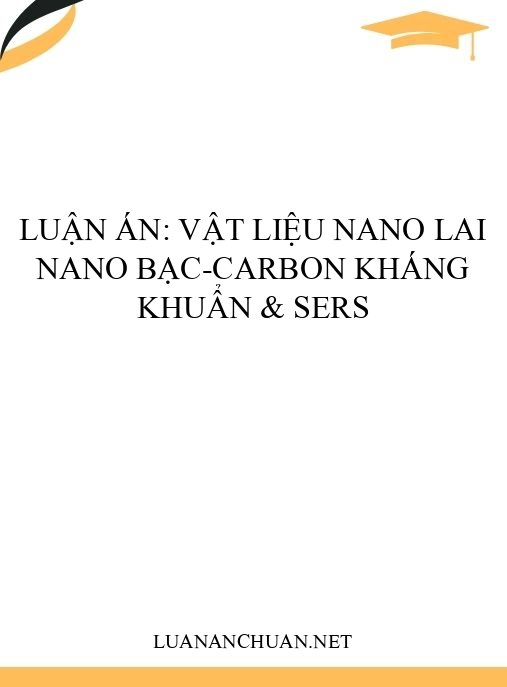 Luận án: Vật liệu nano lai nano bạc-carbon kháng khuẩn & SERS