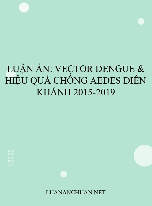 Luận án: Vector Dengue & hiệu quả chống Aedes Diên Khánh 2015-2019