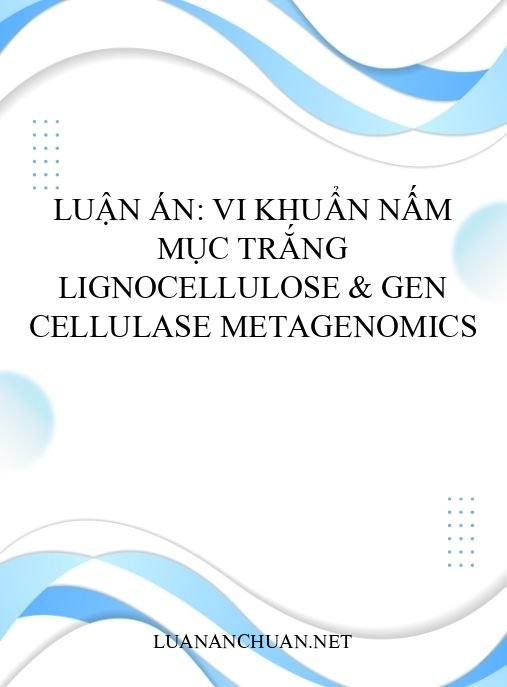 Luận án: Vi khuẩn nấm mục trắng lignocellulose & gen cellulase Metagenomics