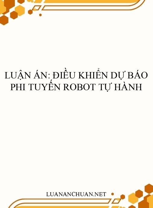 Luận án: Điều khiển dự báo phi tuyến robot tự hành