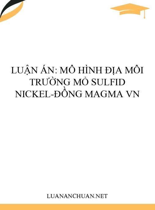 Luận án: Mô hình địa môi trường mỏ sulfid Nickel-Đồng magma VN