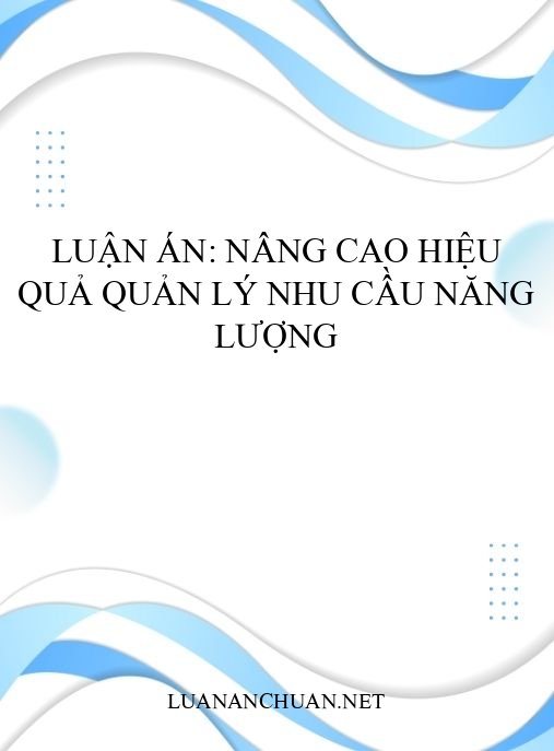 Luận án: Nâng cao hiệu quả quản lý nhu cầu năng lượng