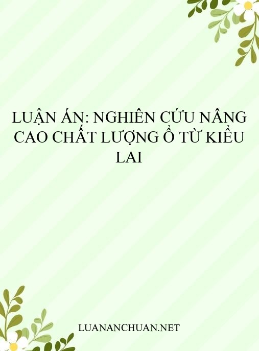 Luận án: Nghiên cứu nâng cao chất lượng ổ từ kiểu lai