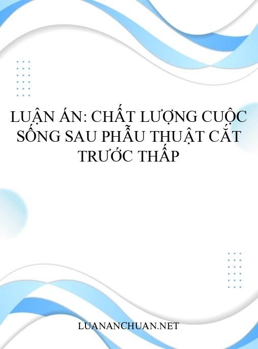 Luận án: Chất lượng cuộc sống sau phẫu thuật cắt trước thấp