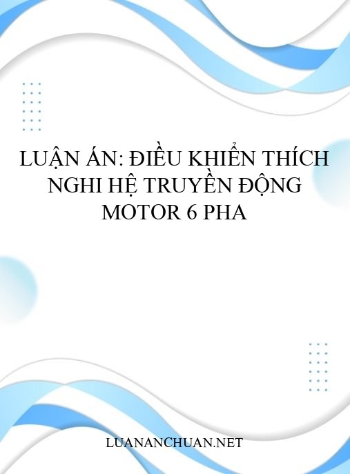 Luận án: Điều khiển thích nghi hệ truyền động motor 6 pha