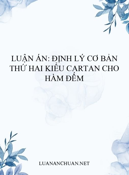 Luận án: Định lý cơ bản thứ hai kiểu Cartan cho hàm đếm