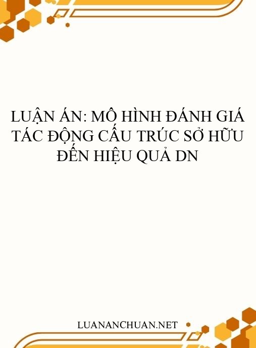 Luận án: Mô hình đánh giá tác động cấu trúc sở hữu đến hiệu quả DN