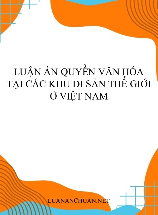 Luận án Quyền văn hóa tại các khu di sản thế giới ở Việt Nam