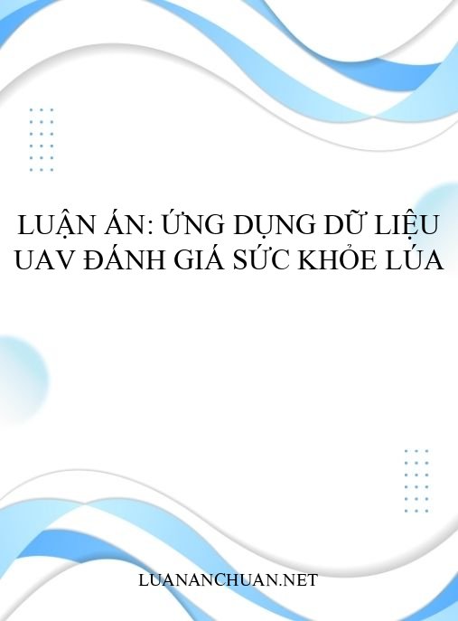 Luận án: Ứng dụng dữ liệu UAV đánh giá sức khỏe lúa
